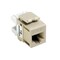 Leviton 1-Port Mod Jack 110 8W8P Utp, T568A/B Cat6 Quickport, Extreme 6+ Ivory 61110-RI6 - alternate 2